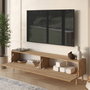 Hanah Home Future - FR8X-S Soporte para TV de Roble